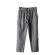 Mens Casual Cotton Linen Trousers Straight Loose Fit Pants