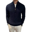 Mens Cable Knit Half-Zip Sweater