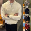 Mens Cable Knit Half-Zip Sweater
