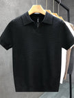 Mens Polo Collar Knitted Shirt