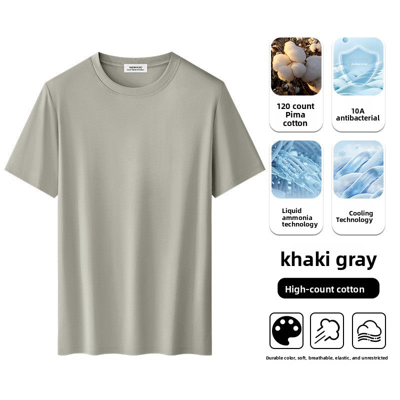 Men's short-sleeve cool-feel T-shirt for summer