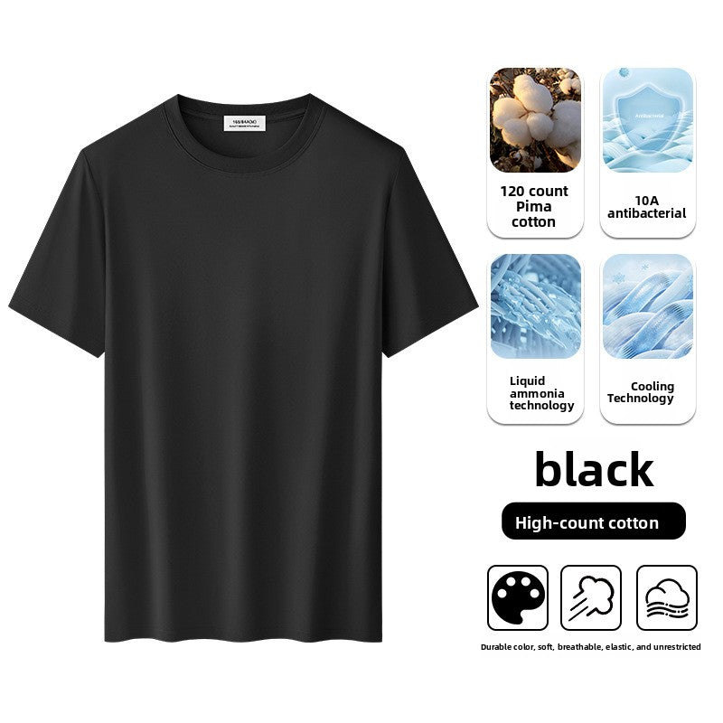 Men's short-sleeve cool-feel T-shirt for summer