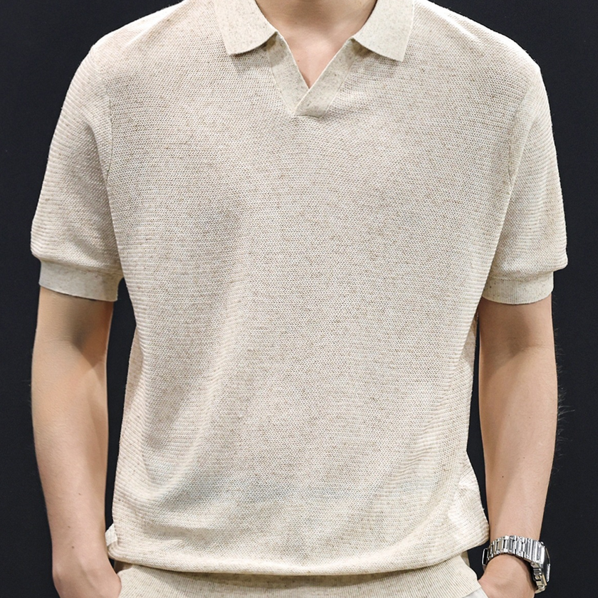 Mens Lyocell Linen Short Sleeve Shirt