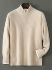 Mens Merino Wool Zipper Sweater