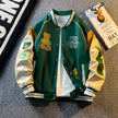 Casual Loose Fit Baseball Jacket