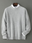Merino Wool Jacquard Sweater Men