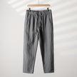 Mens Casual Cotton Linen Trousers Straight Loose Fit Pants