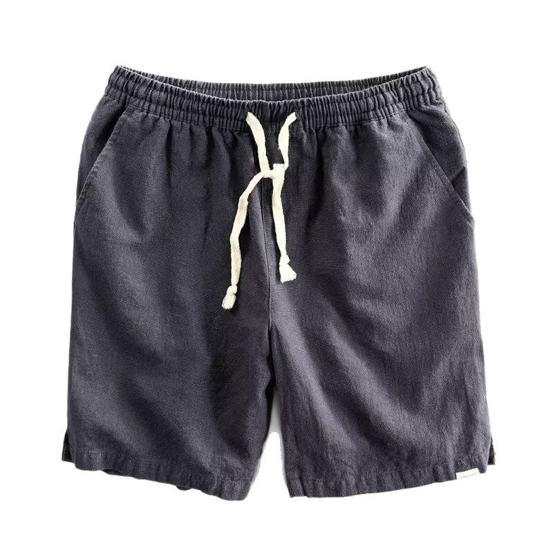 Men's Cotton Linen Drawstring Shorts