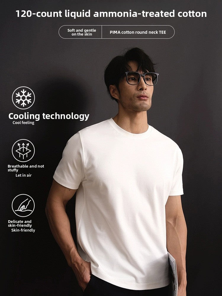 Men's short-sleeve cool-feel T-shirt for summer