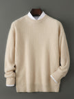 Merino Wool Jacquard Sweater Men