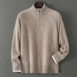 Mens Merino Wool Zipper Sweater