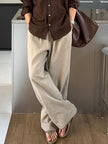 Mens Linen Casual Wide Leg Pants