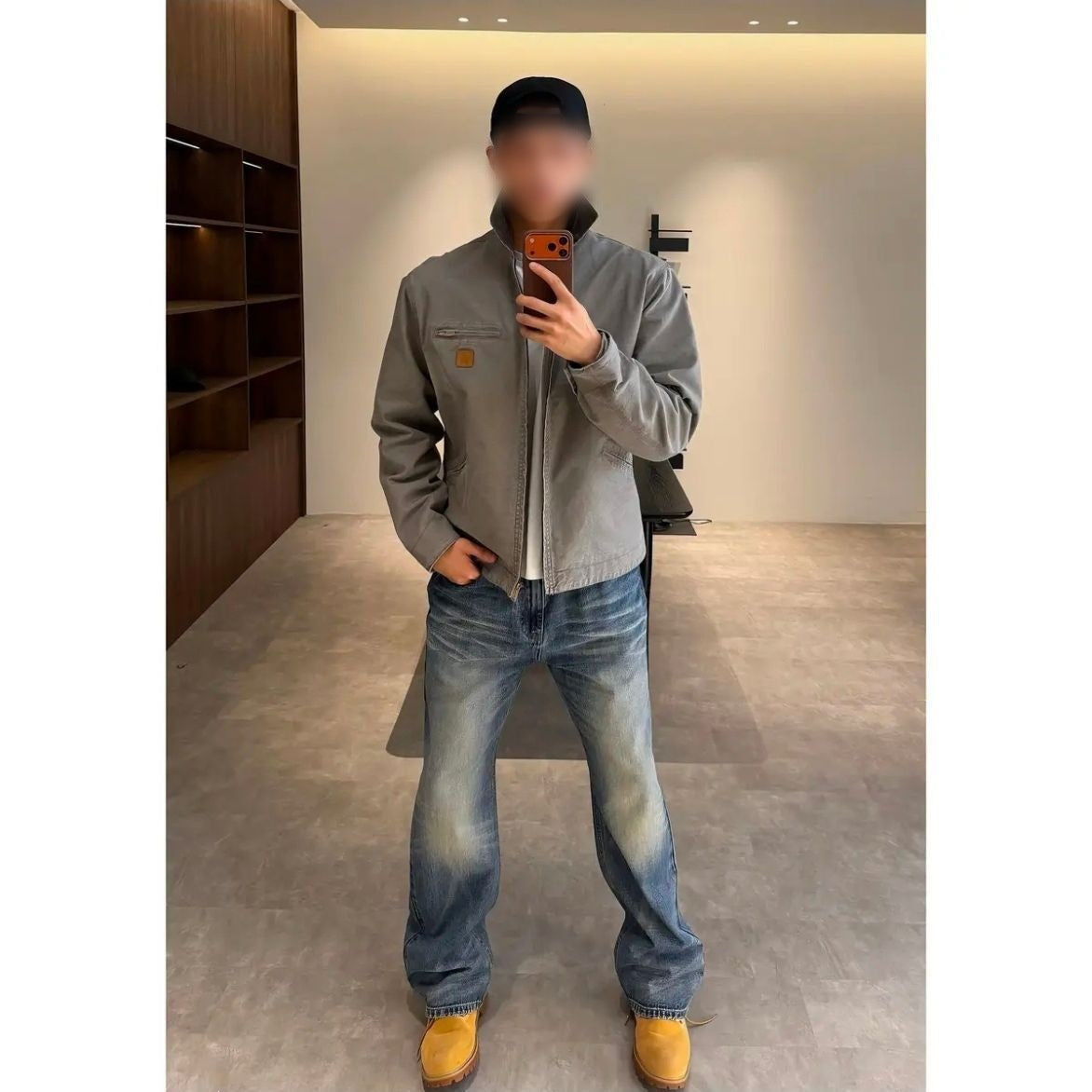 Mens Retro Cotton Lapel Jacket