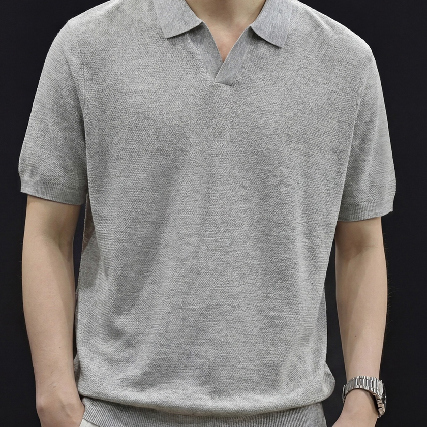 Mens Lyocell Linen Short Sleeve Shirt