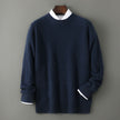 Merino Wool Jacquard Sweater Men