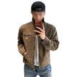 Mens Retro Cotton Lapel Jacket