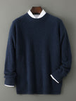 Merino Wool Jacquard Sweater Men