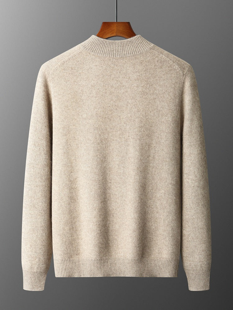 Men's knitted sweater coat