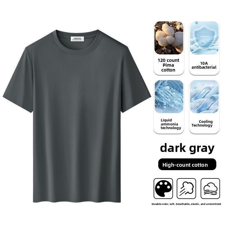 Men's short-sleeve cool-feel T-shirt for summer