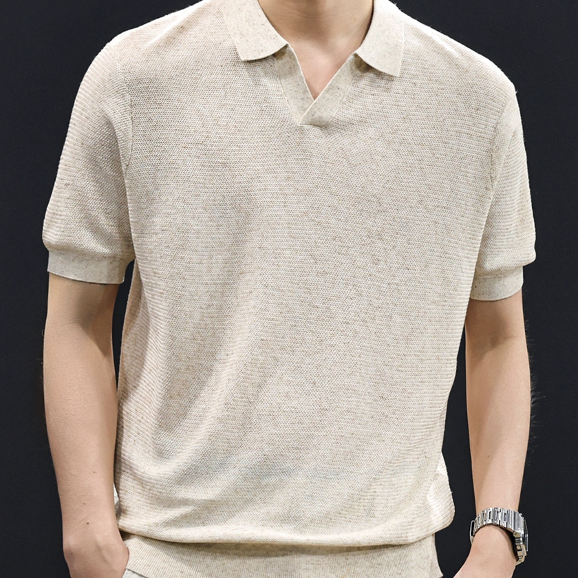Mens Lyocell Linen Short Sleeve Shirt