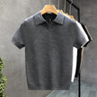 Mens Polo Collar Knitted Shirt