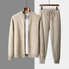 Men's knitted sweater coat