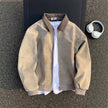 Mens PU Leather Tie-Dye Jacket