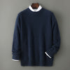 Merino Wool Jacquard Sweater Men