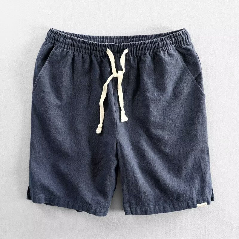 Men's Cotton Linen Drawstring Shorts