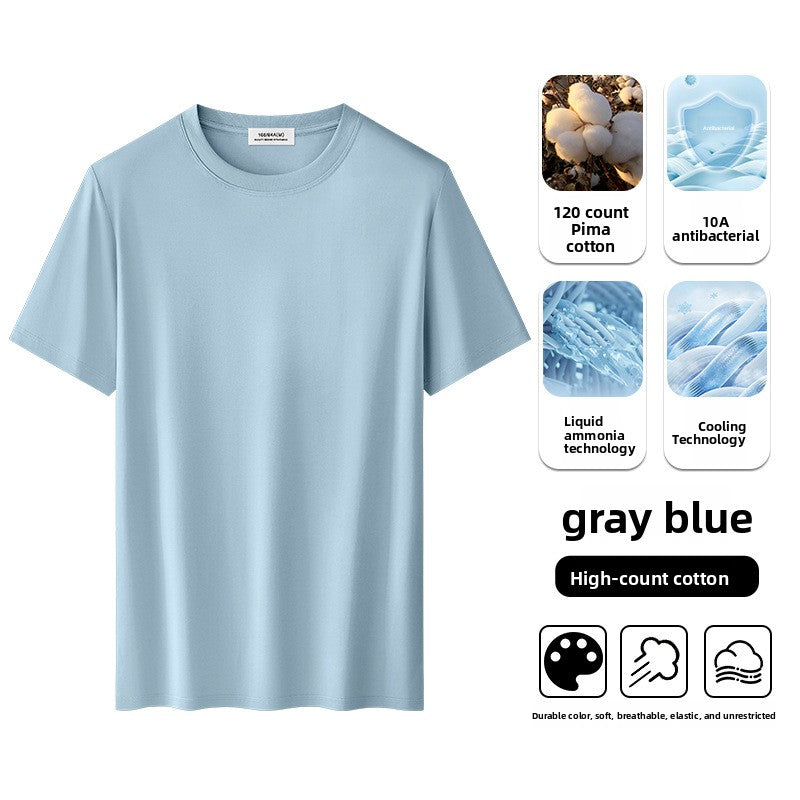 Men's short-sleeve cool-feel T-shirt for summer