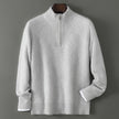 Mens Merino Wool Zipper Sweater