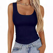 Womens Ribbed Sleeveless Tank Top